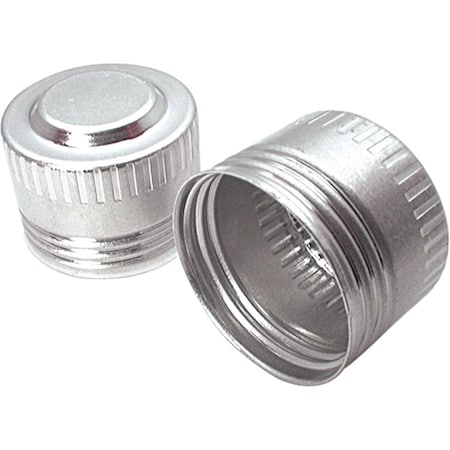 Allstar Performance Aluminum -8 AN Caps; Natural -0, 20PK ALL50824